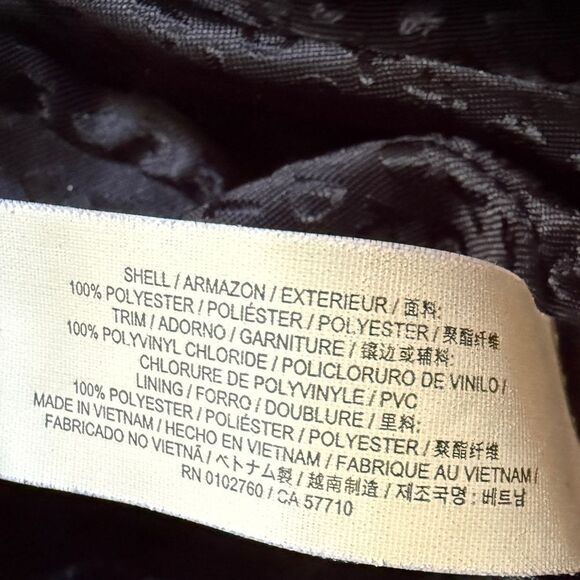 Kate Spade Blake Avenue Black and White Striped Tote Purse Bag - Picture 8 of 16